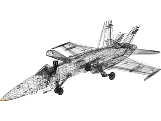 F-18C 3D Model