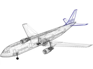 Airbus A300 3D Model