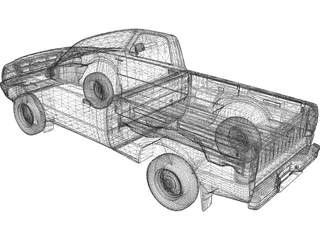 Ford Ranger Pickup (1998) 3D Model