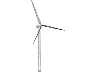 Wind Turbine 3D Model