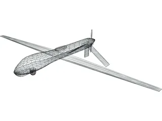 General Atomics MQ-1 Predator UAV Drone 3D Model