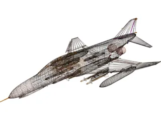 F-4E Phantom 3D Model