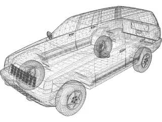 Jeep Grand Cherokee (1994) 3D Model