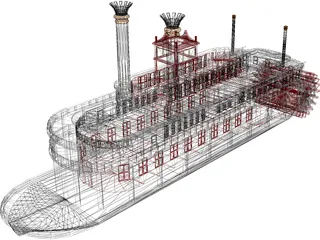 Paddle Boat 3D Model