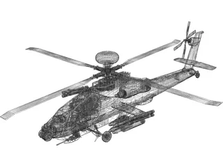 Boeing AH-64 Apache 3D Model