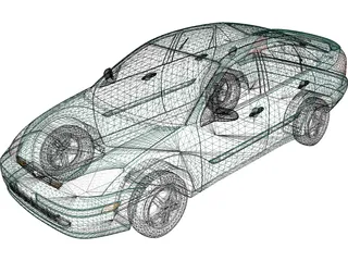 Ford Focus Sedan (2000) 3D Model