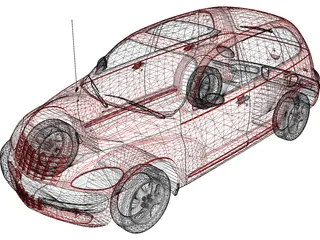 Chrysler PT Cruiser (2001) 3D Model