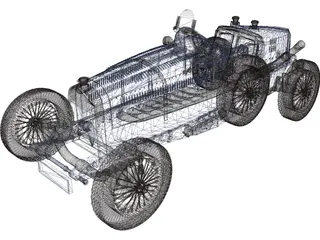 Bugatti Type 59 (1933) 3D Model