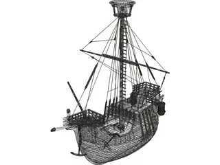 Catalan Ship 3D Model