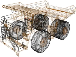 Komatsu 930E 3D Model