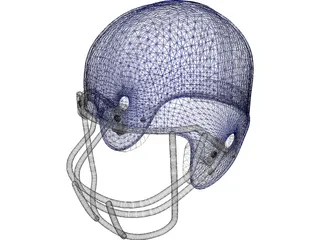 Football Helmet 3D Model