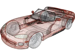 Dodge Viper (1993) 3D Model