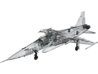 Northrop F-5E Tiger 3D Model