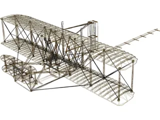 Wright Flyer Kitty Hawk 3D Model