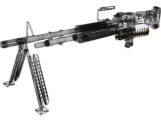 M60 LMG 3D Model