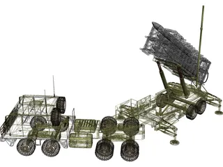 Patriot Missile 3D Model