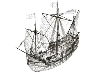 Pinta S.XV 3D Model