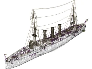 SMS Emden 3D Model