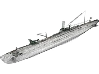 Submarine First Class 3D Model