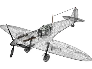 Supermarine Spitfire MK IA 3D Model