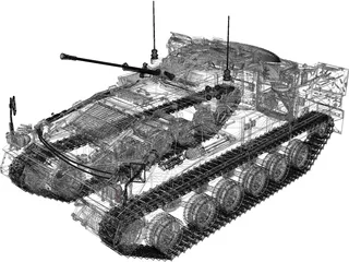 Warrior MCV 3D Model