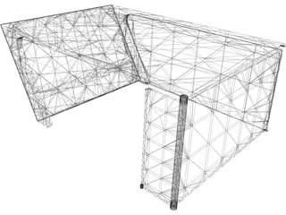 Bus Shelter 3D Model