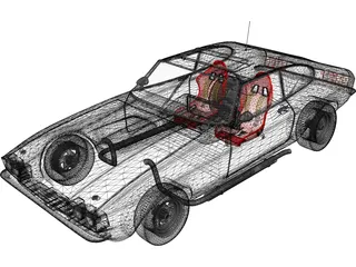 Ford Capri mk3 3D Model