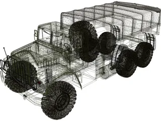 KrAZ 150 3D Model