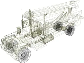 Electric Utility Truck 3D Model