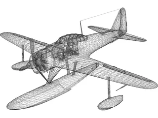 A6M2-N Type 2 Rufe 3D Model