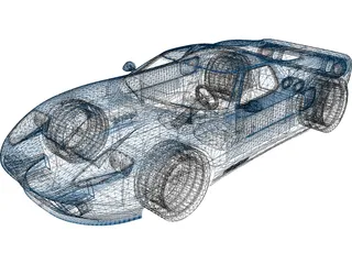 Ford GT40 3D Model