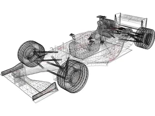 F1 Bar Honda 2001 3D Model