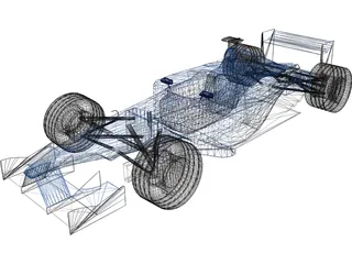 F1 Benetton 2001  3D Model