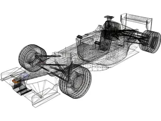 F1 Minardi 2001 3D Model