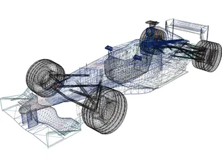 F1 Sauber 2001 3D Model