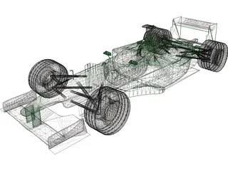F1 Jaguar 3D Model