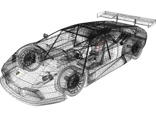 Lamborghini Murcielago R GT 3D Model