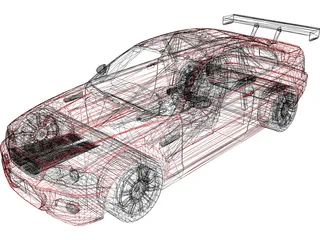 BMW M3 GTR 3D Model