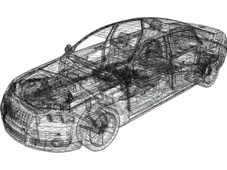 Audi A8L 6.0 W12 Quattro (2004) 3D Model