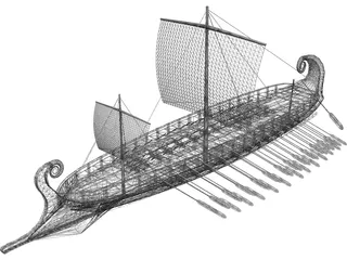 Trireme 3D Model