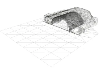 HAS - Hardened Aircraft Shelter 3D Model