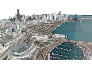 Chicago City 3D Model