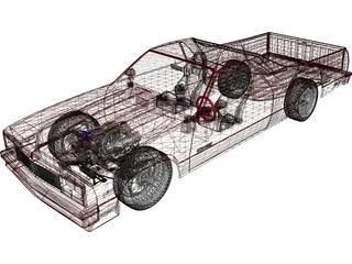 Chevrolet El Camino (1984) 3D Model