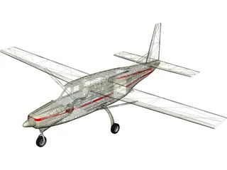 Cessna 675 Skydiver Equipped N9641P 3D Model