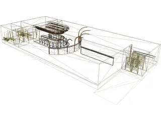 Bar Interior 3D Model
