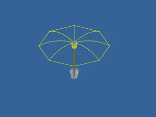 Garden Umbrella 3D Model