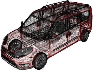 Fiat Doblo Maxi (2015) 3D Model