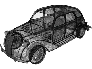 Toyota AA (1940) 3D Model