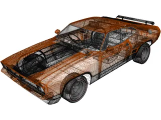 Ford Falcon Coupe GT351 (1973) 3D Model