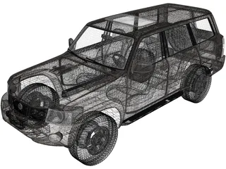 Nissan Patrol (2004) 3D Model